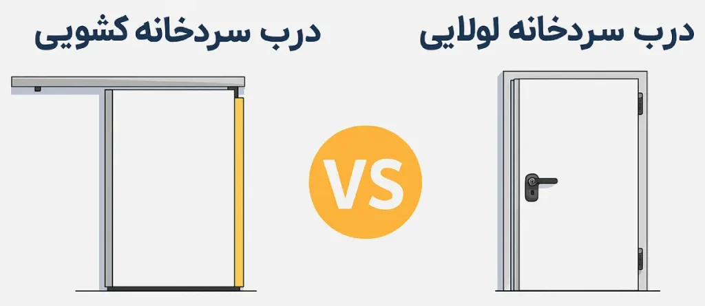 مقایسه درب سردخانه کشویی با لولایی